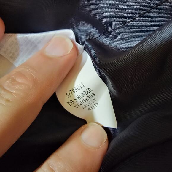 Banana Republic Boys Double-Breasted Blazer Suit Jacket Size 6 Blue - Picture 6 of 6